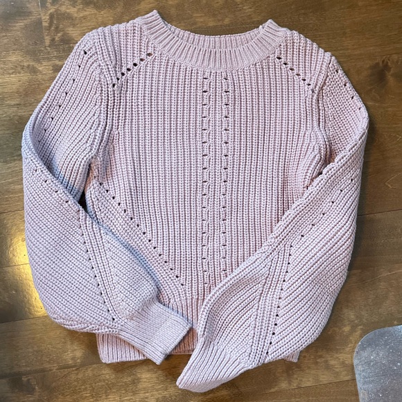 Cozy Pink Knit Sweater - Picture 1 of 3